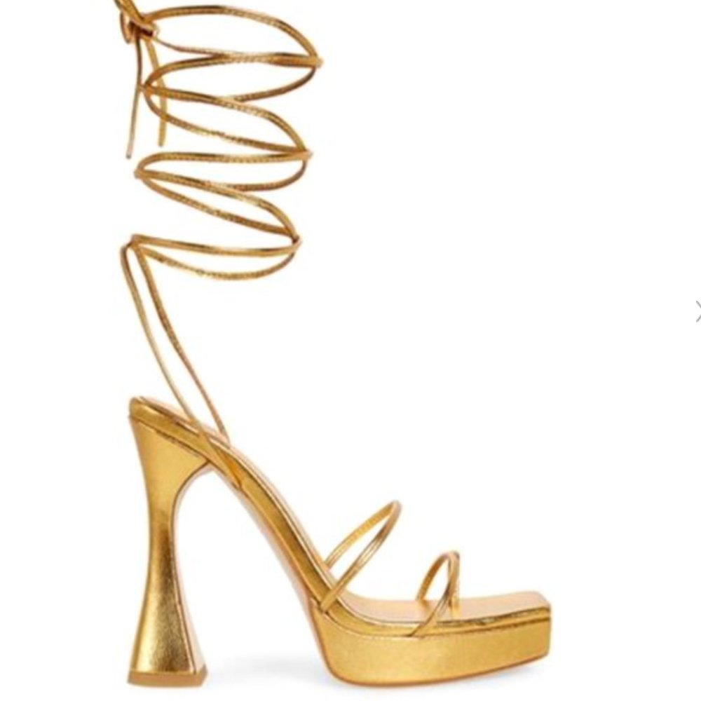 Jeffery Campbell *BRAND NEW* platform gold heel